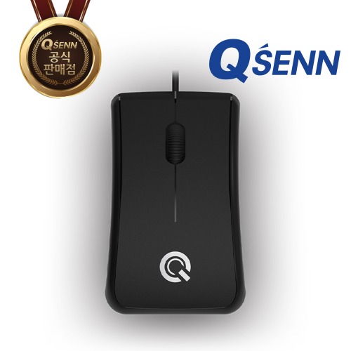 QSENN M600 유선 미니 마우스(블랙 USB)